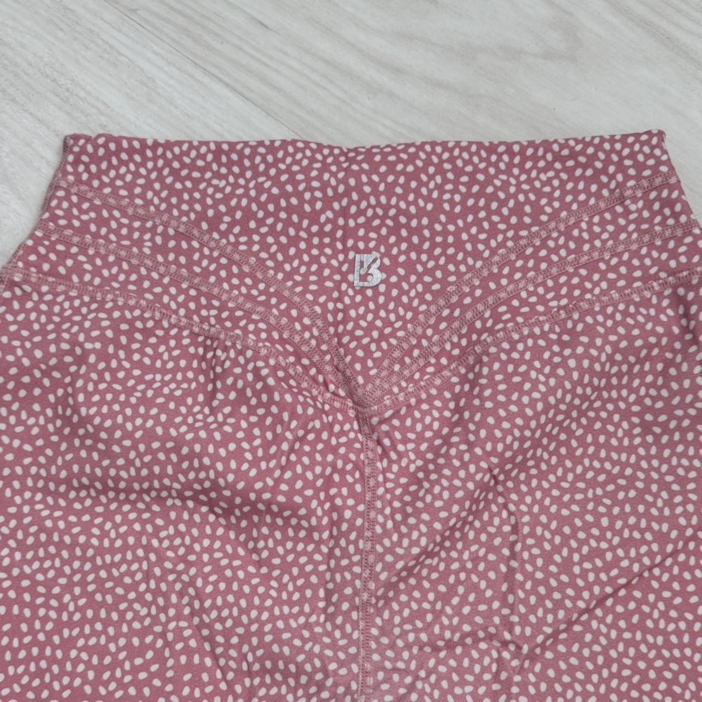 BuffBunny Women's Mauve Patterned Athletic Shorts - Picture 2 of 3